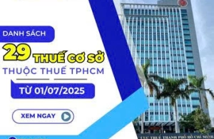 DANH SÁCH THUẾ CƠ SỞ THUỘC THUẾ TP. HỒ CHÍ MINH